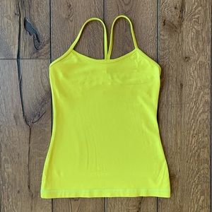 Lululemon Power Y Yoga tank top Size 6 YELLOW